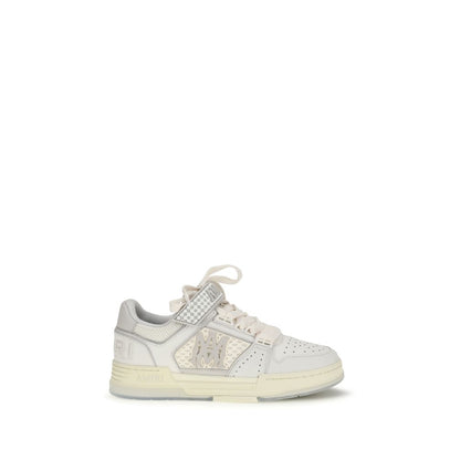 White Calf Leather Bos Taurus Athletic Sneakers