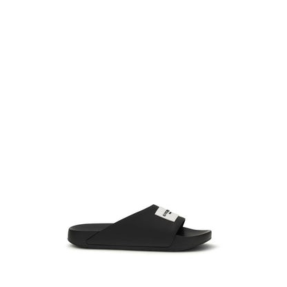 Black Rubber Sandals