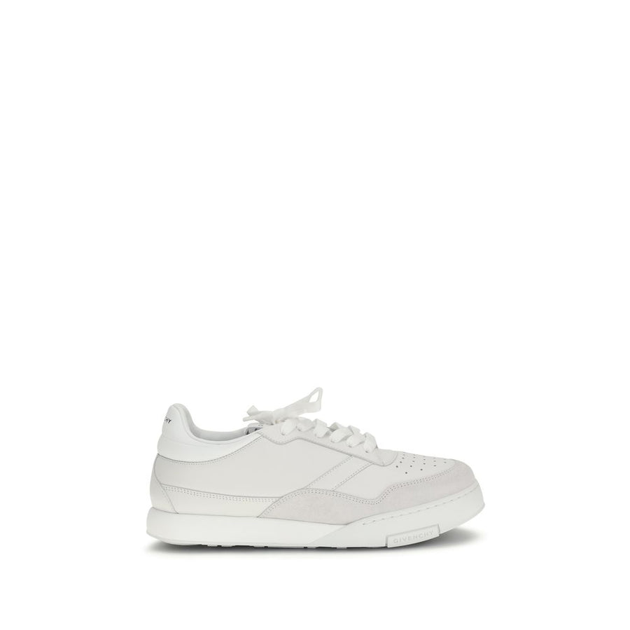 White Calf Leather Bos Taurus Low Top Sneakers