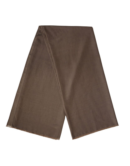 Brown Polyester Neck Warmer Shawl 185cm x 165cm  Men Scarf