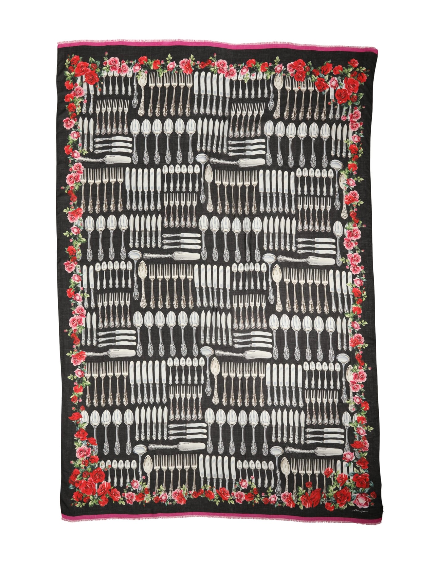 Multicolor Cutlery Floral Wrap Shawl 135cm x 132cm Scarf