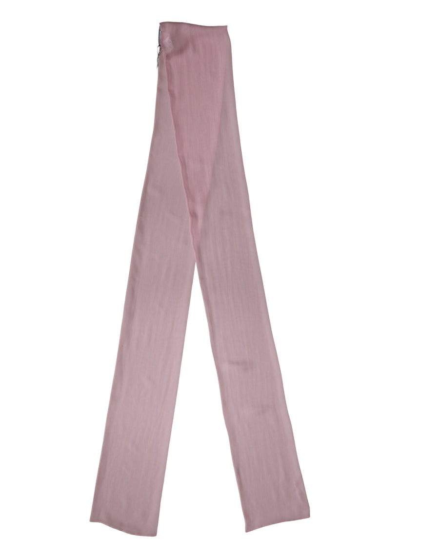 Pink Silk Sash Wrap Shawl Foulard 291cm x 19cm Scarf