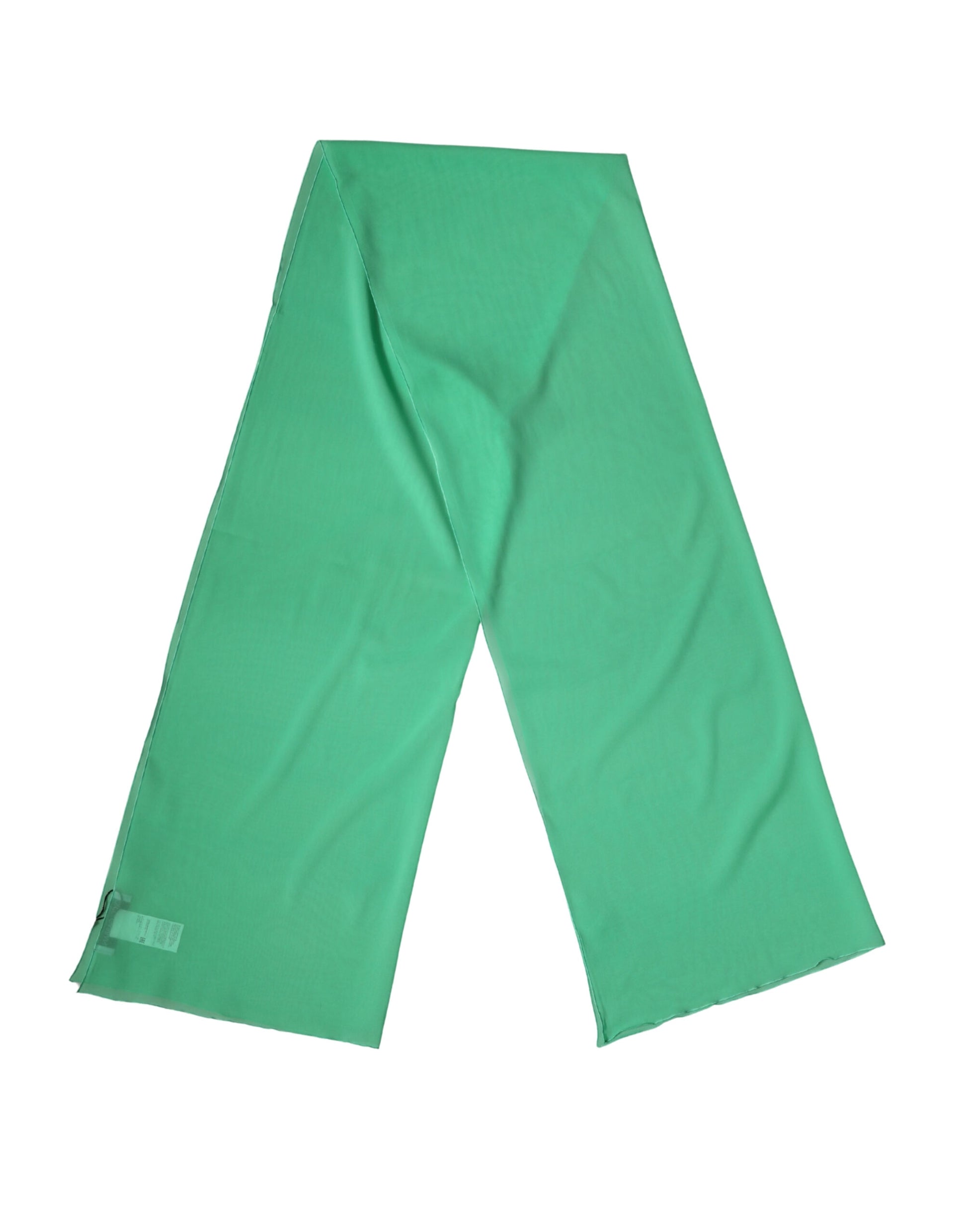 Green Silk Neck Wrap Shawl Stole 200cm x 64cm  Scarf