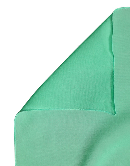 Green Silk Neck Wrap Shawl Stole 200cm x 64cm  Scarf
