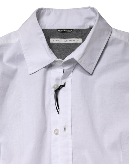 White Long Sleeves Dress Men Shirt
