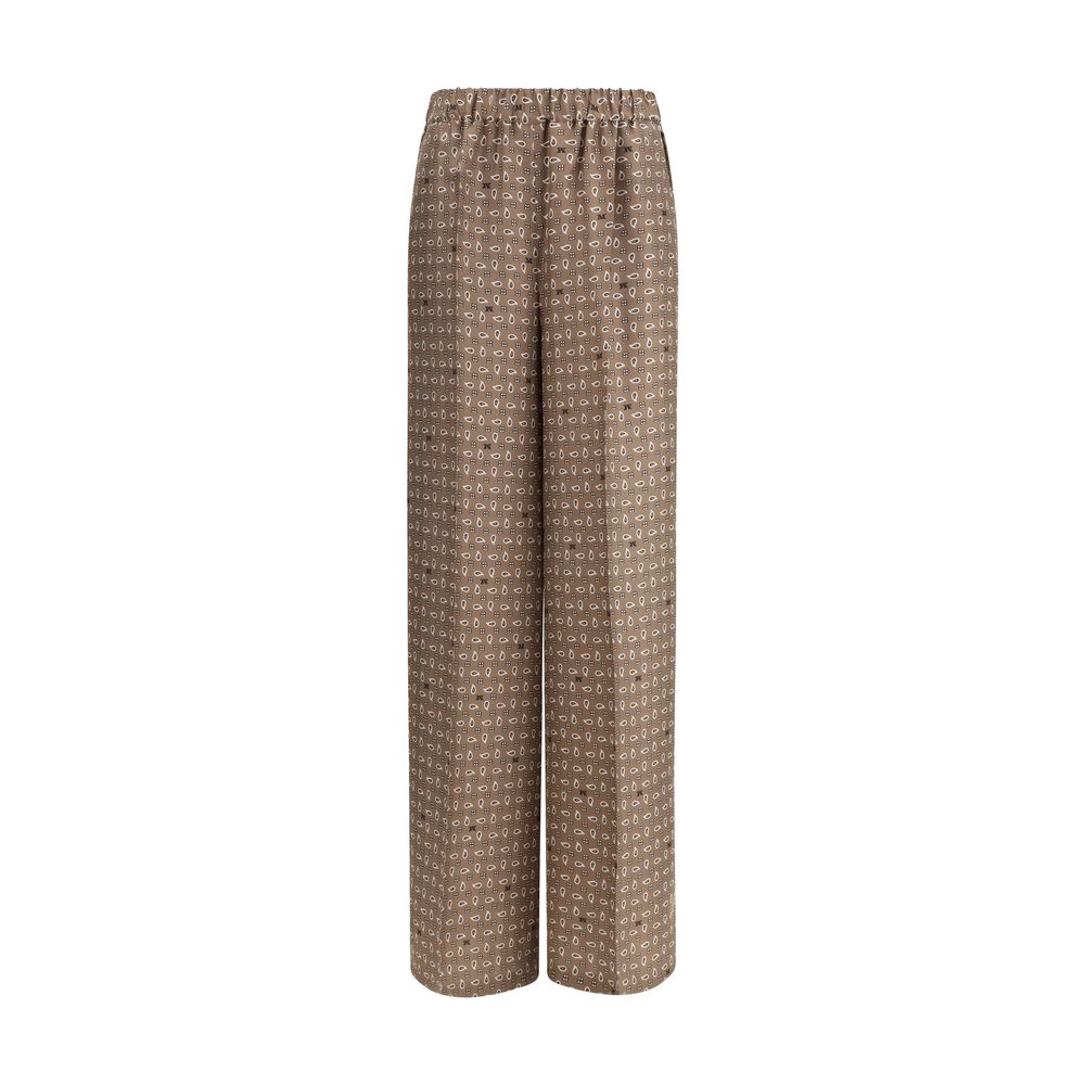 Multicolor Silk Pants
