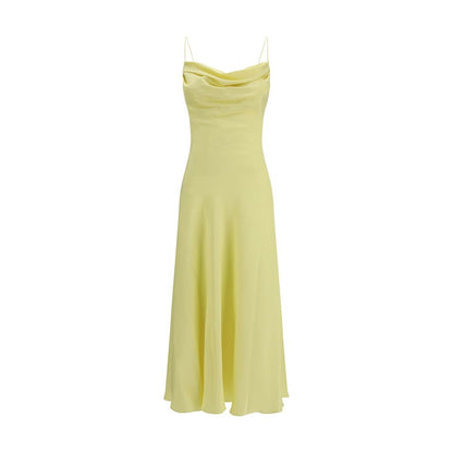 Bicolor Silk Casual Dress