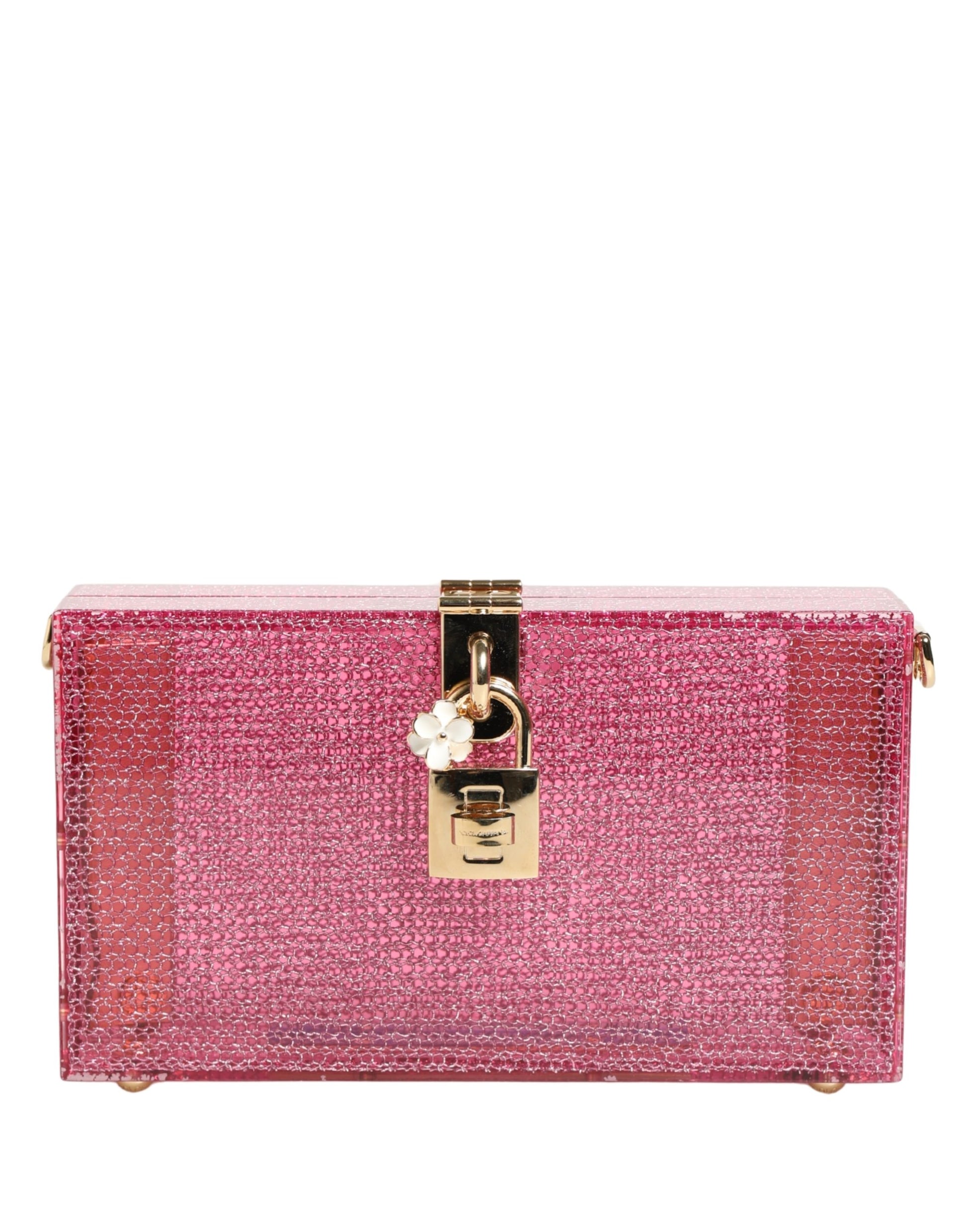 Pink DOLCE BOX Clutch Crossbody Women Evening Borse Bag