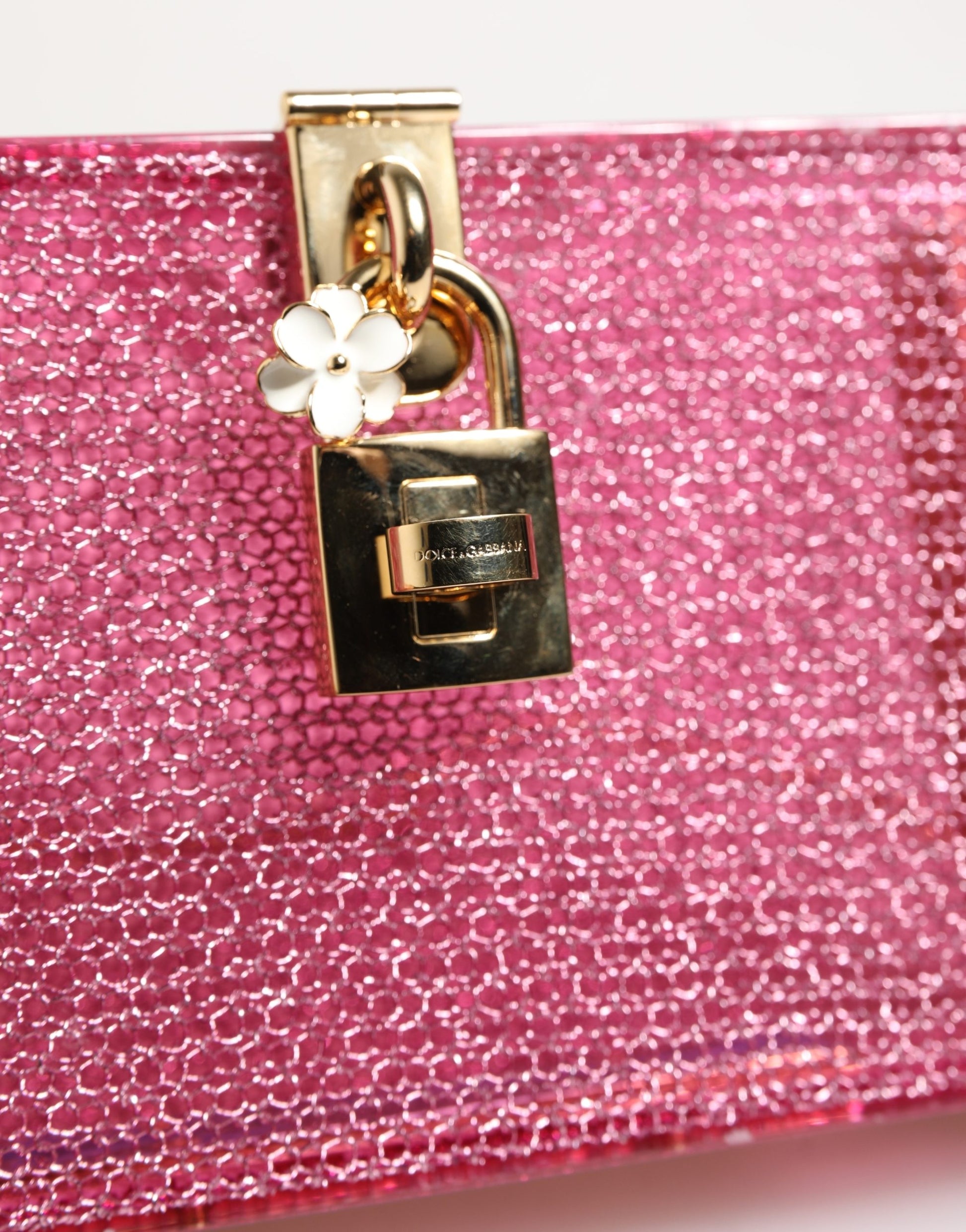 Pink DOLCE BOX Clutch Crossbody Women Evening Borse Bag