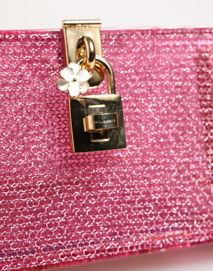 Pink DOLCE BOX Clutch Crossbody Women Evening Borse Bag