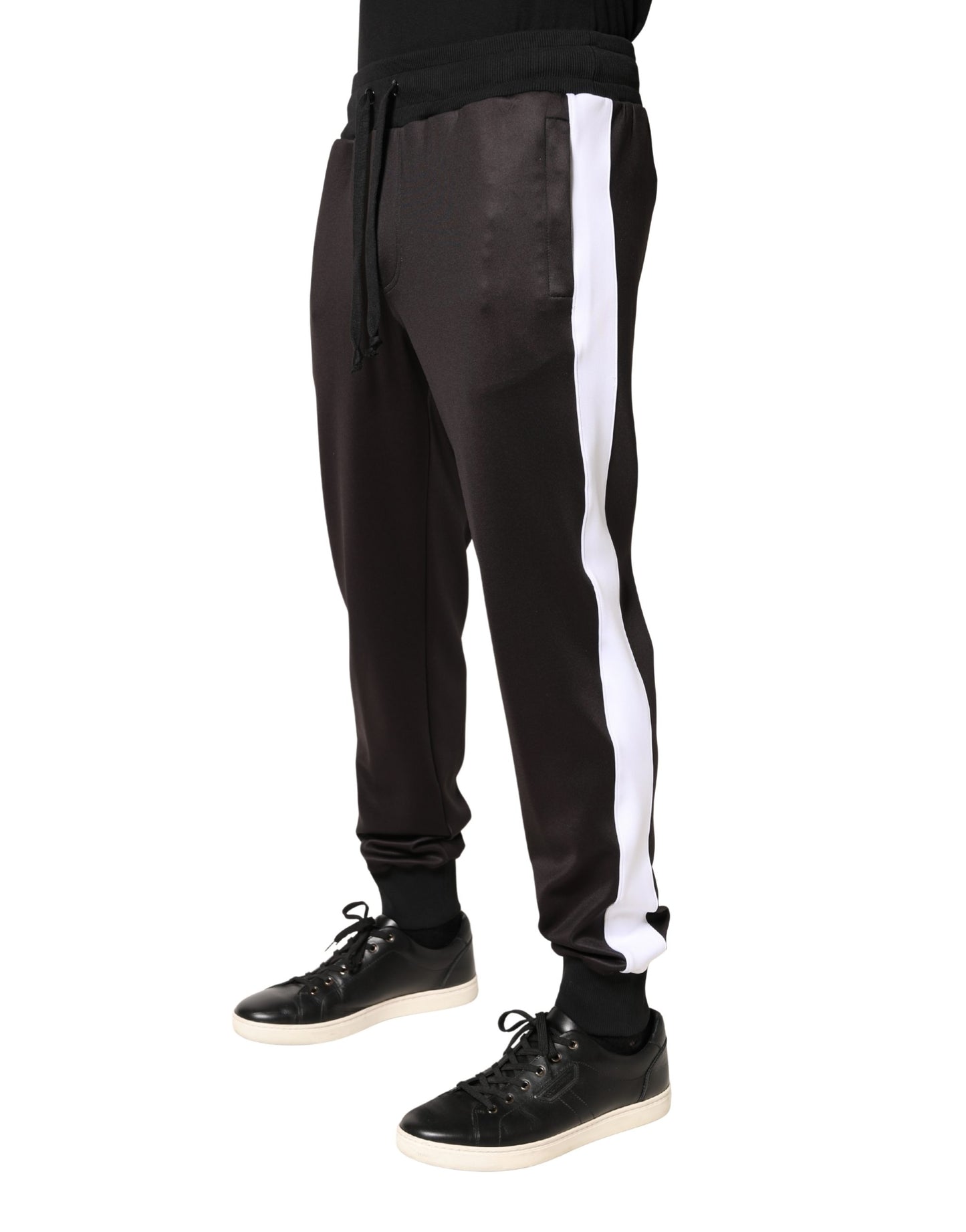 Brown Polyester Skinny Jogger Trouser Pants