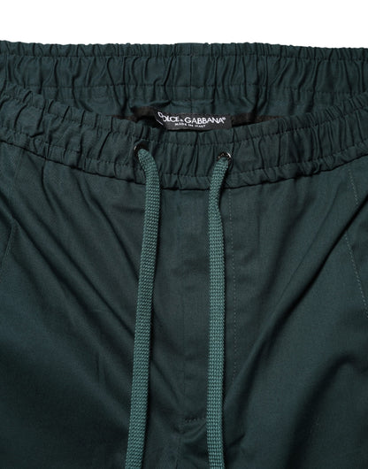 Green Cotton Skinny Men Jogger Trouser Pants