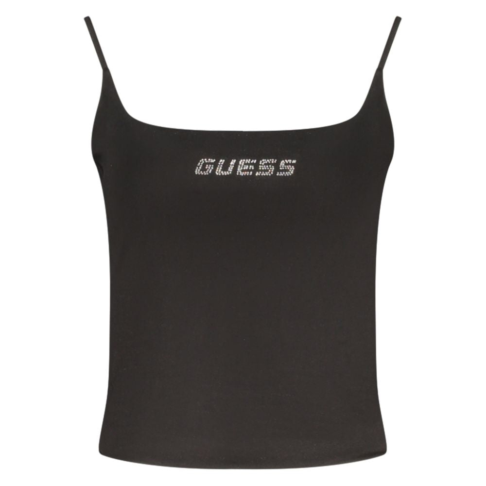 Black Cotton Women's Tank Top