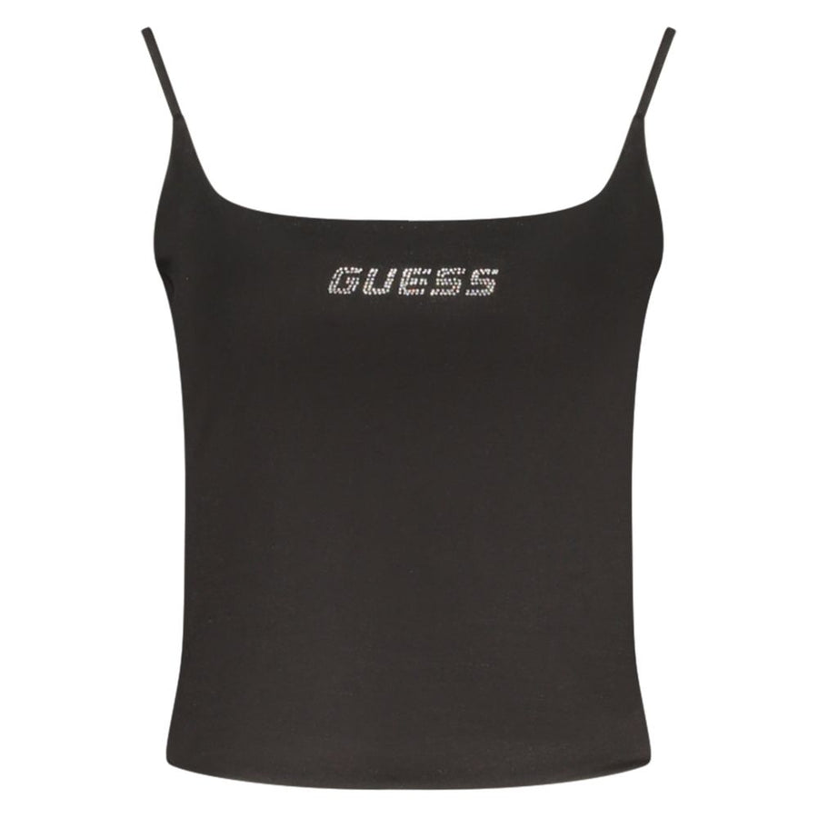 Black Cotton Women's Tank Top