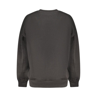 Black Cotton Women Sweatshirt