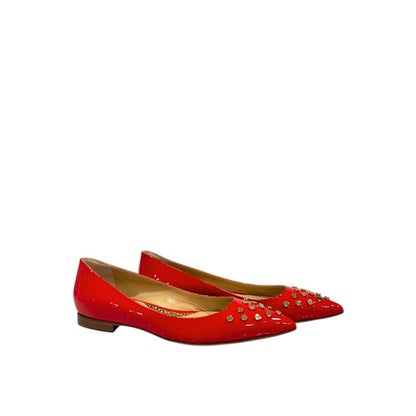 Red Leather Women Sandal