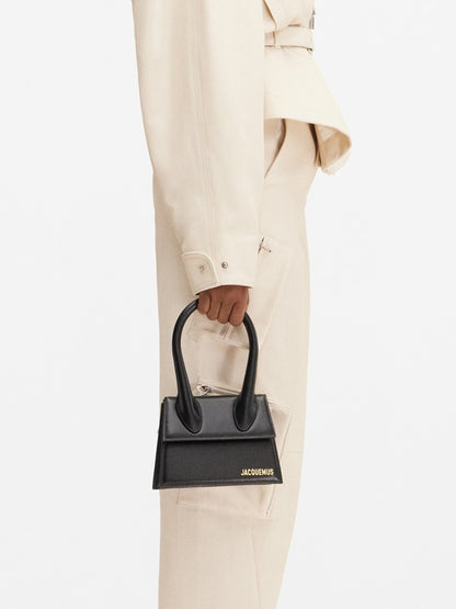 Black  leather Le Chiquito moyen bag