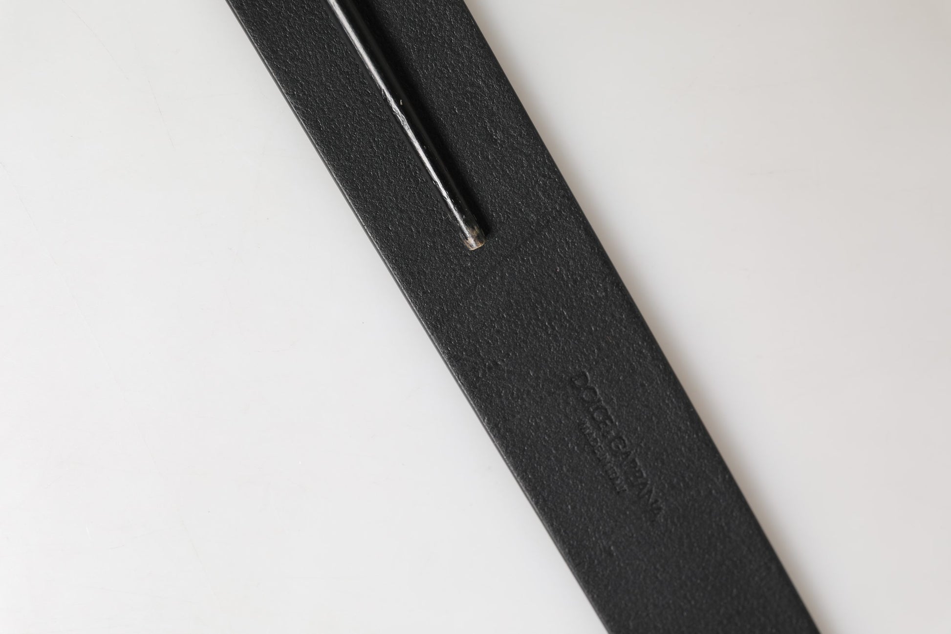 Men Black Classic Leather Metal Buckle Belt