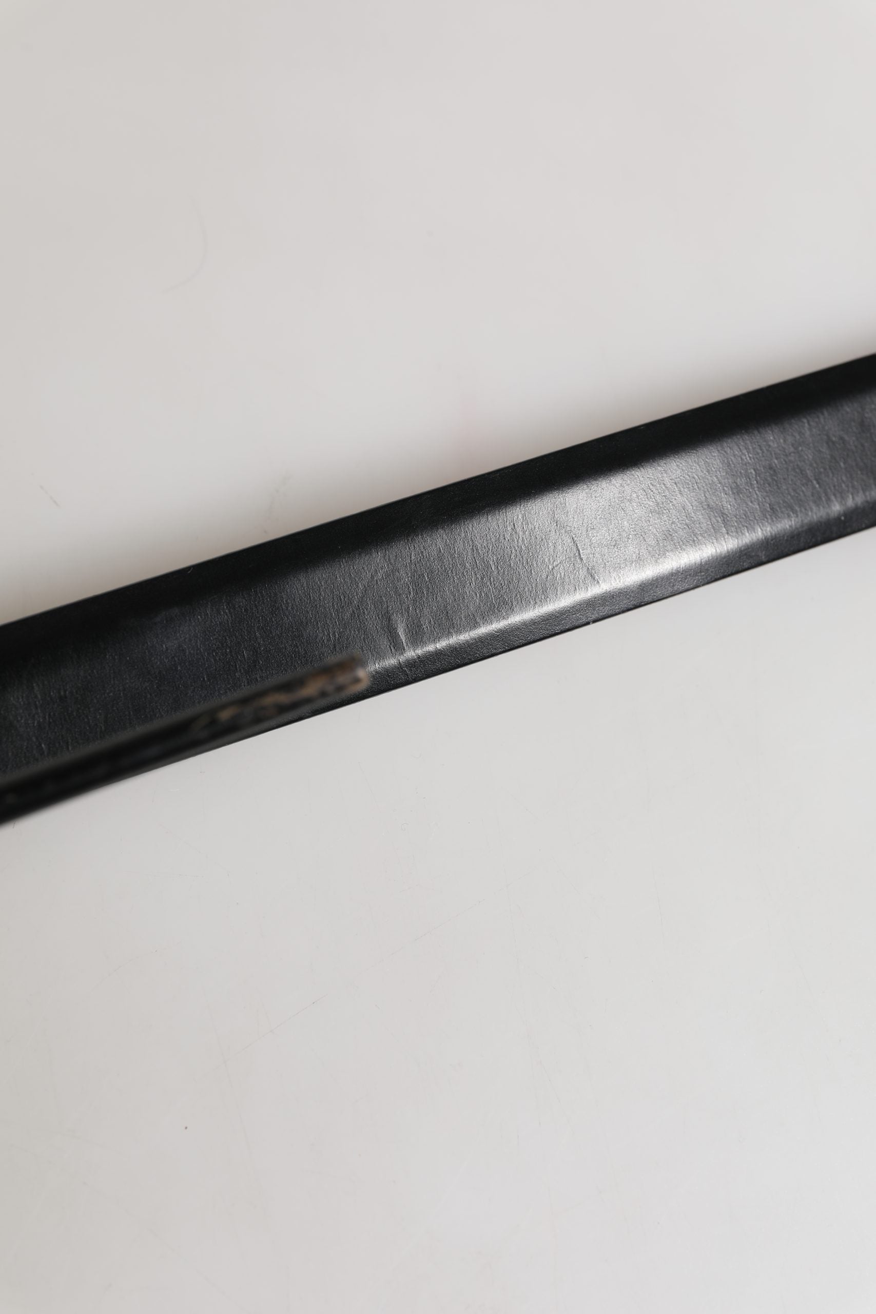 Men Black Leather Classic Metal Buckle Belt