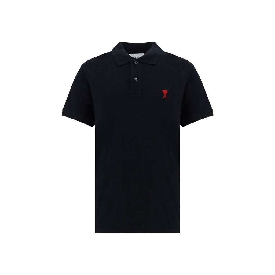 Black Cotton Polo Shirt