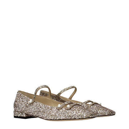 Pink Plastic Ballet Flats
