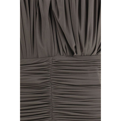 Brown Copper Casual Dress