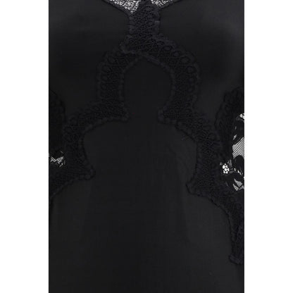 Black Polyamide Casual Dress