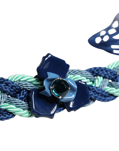 Multicolor Twisted Rope Chain Buckle Waist Belt