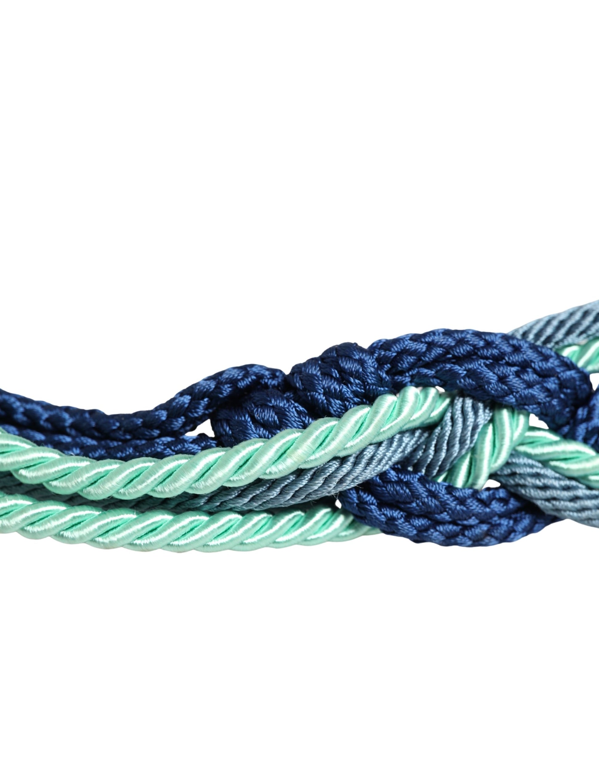 Multicolor Twisted Rope Chain Buckle Waist Belt