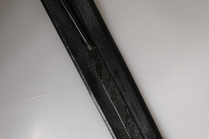 Black Leather Gold Metal Buckle Waist Women Belt