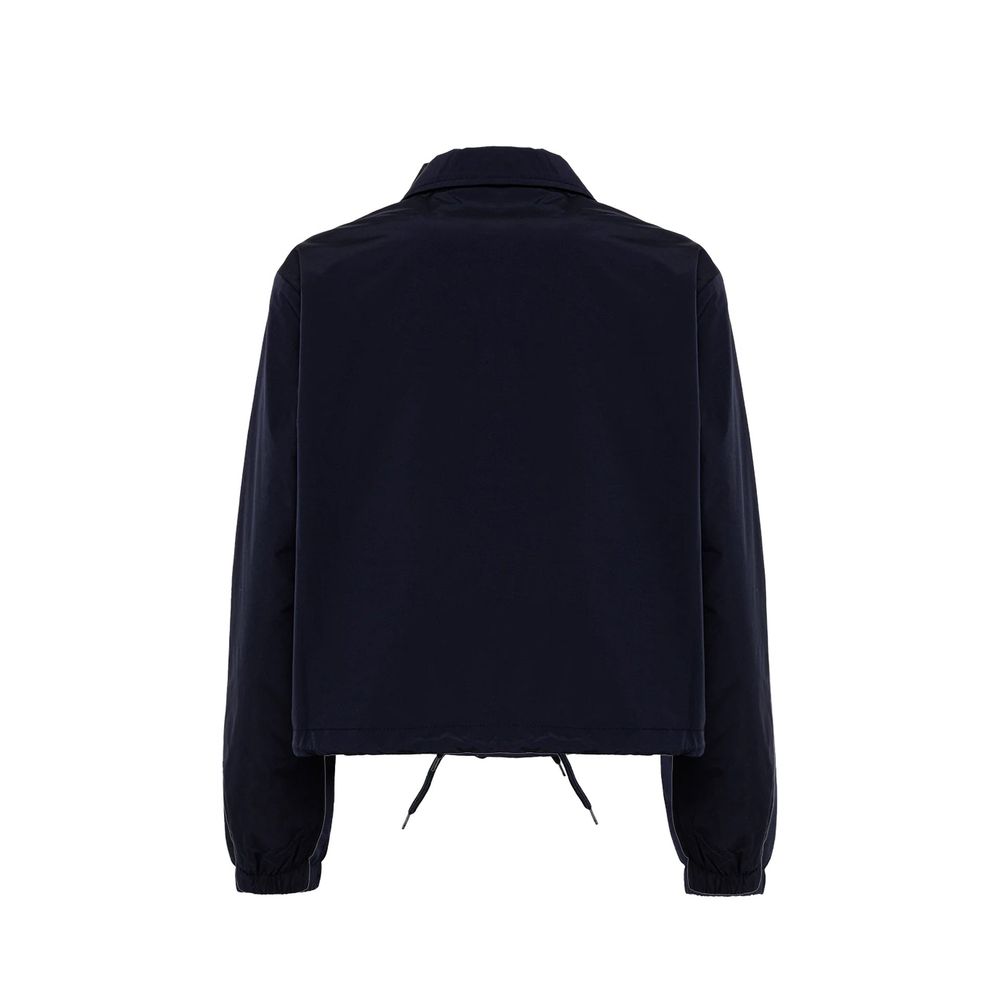Blue Polyester Shell Jacket