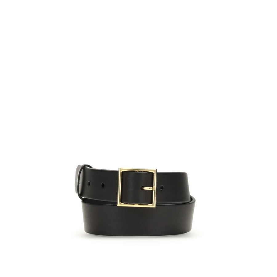 Black Leather Regular Belt