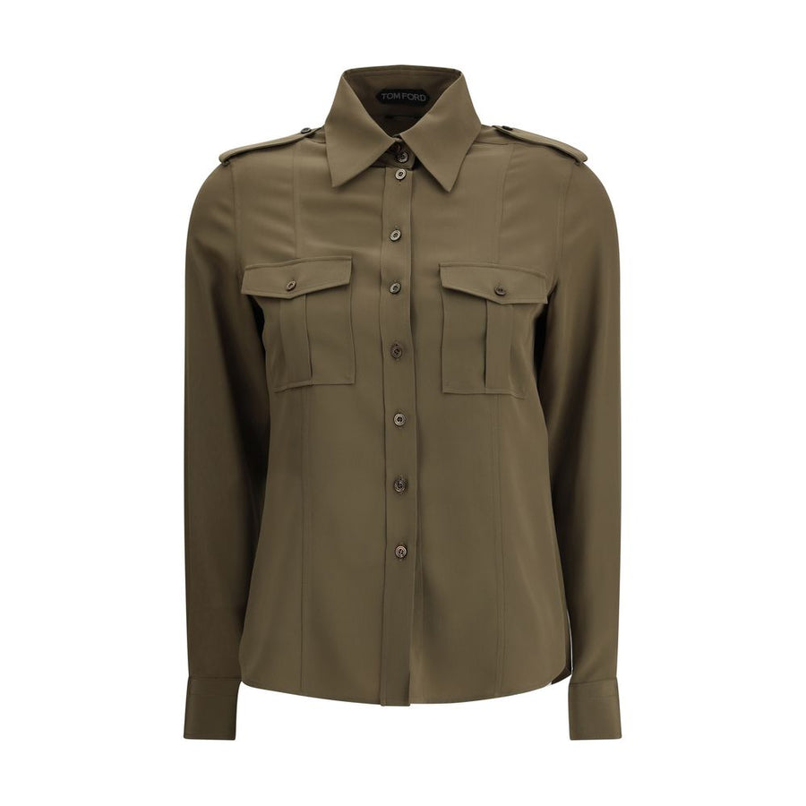 Bicolor Silk Dress Shirt
