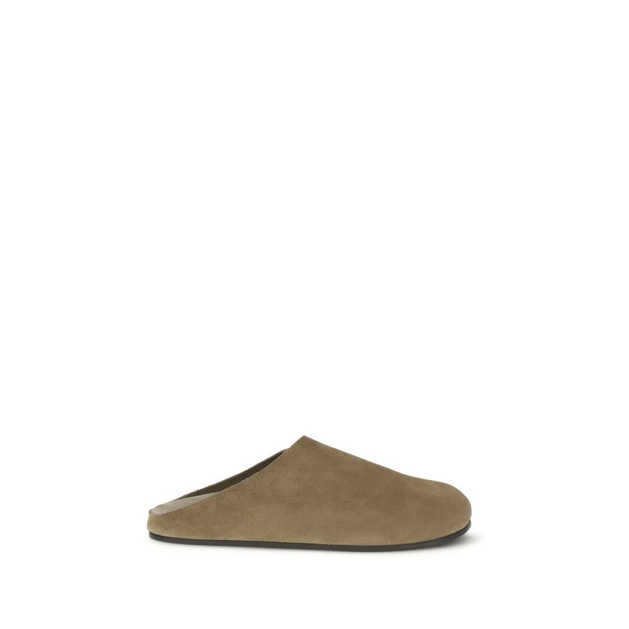 Beige Calf Leather Bos Taurus Mules