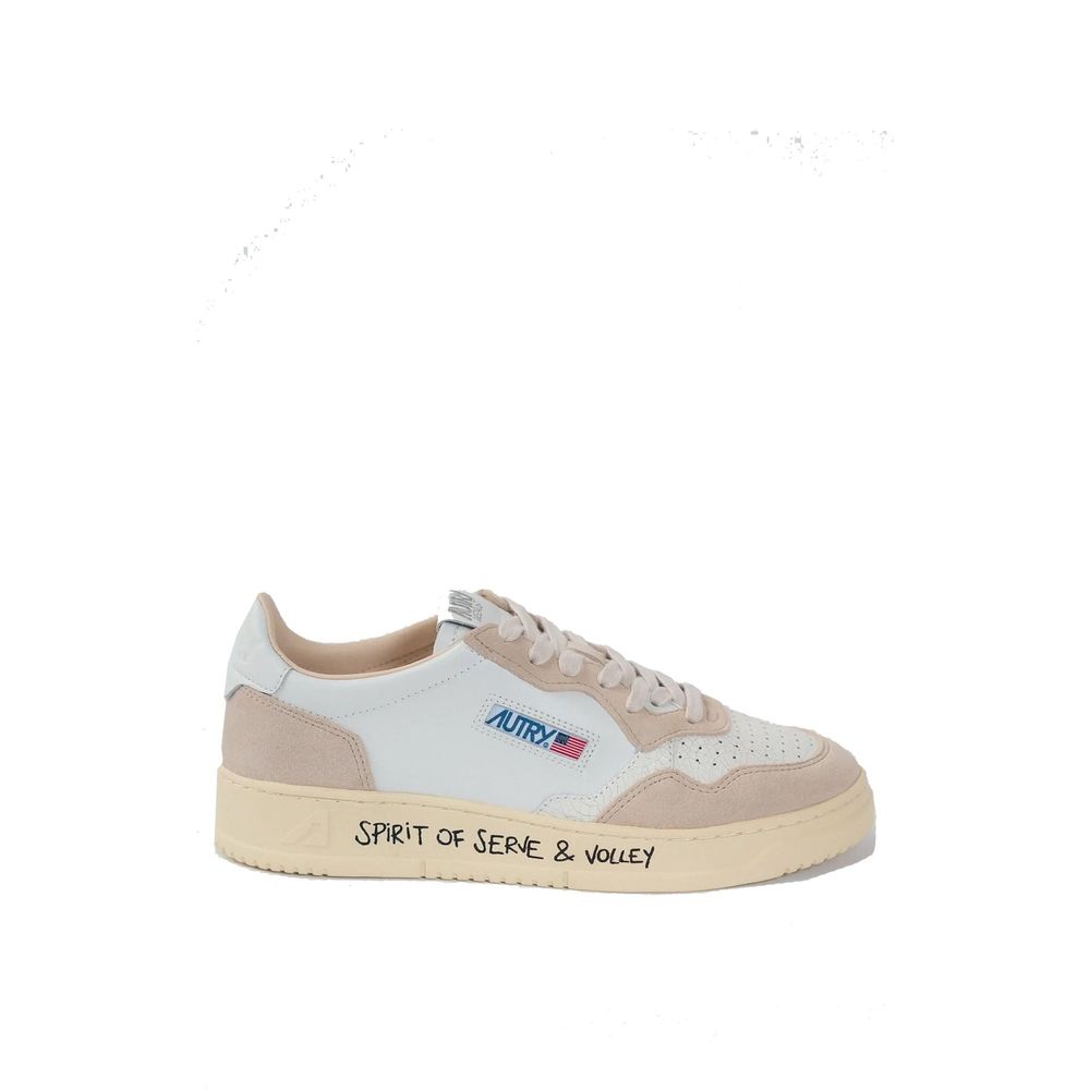 White Goatskin Sneakers