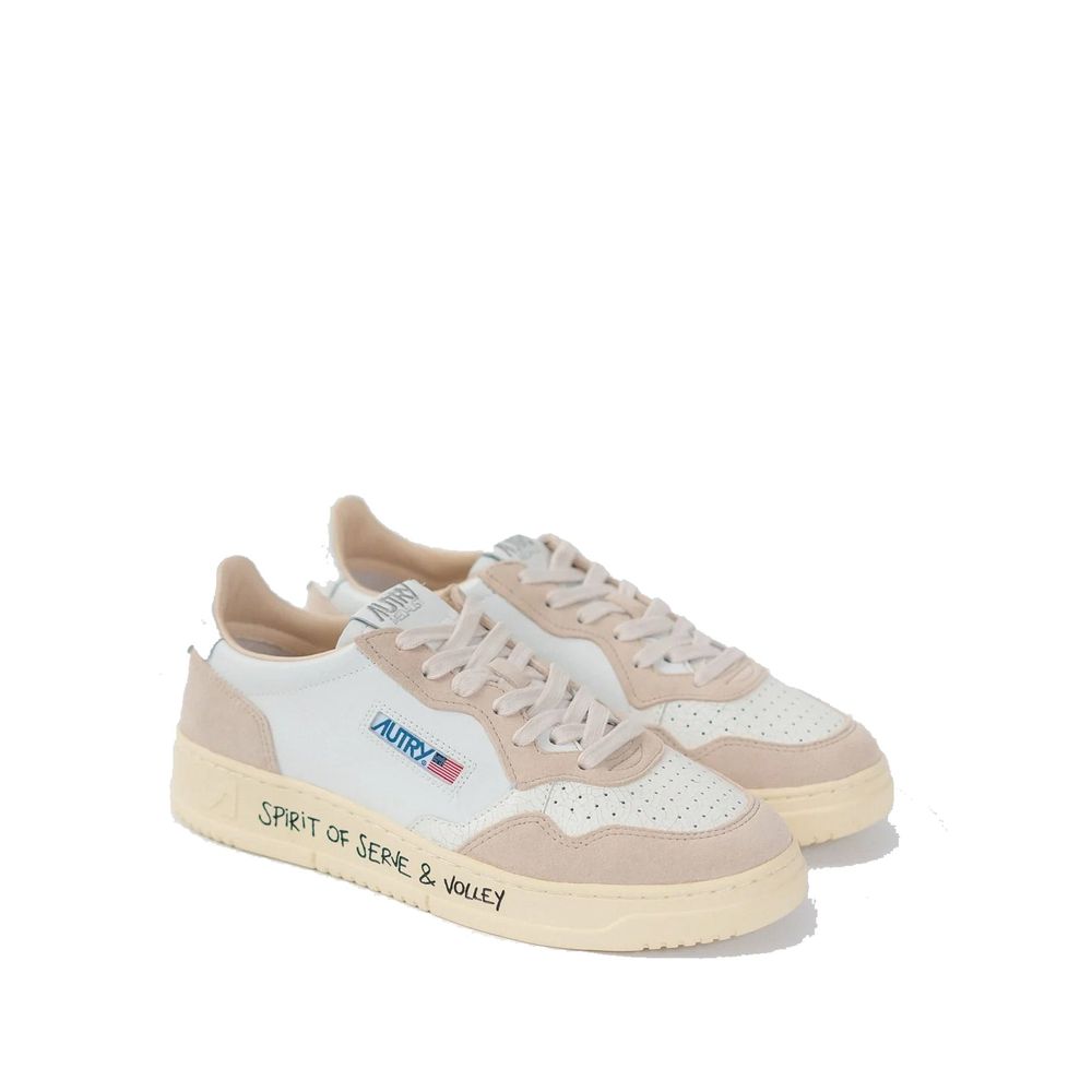 White Goatskin Sneakers