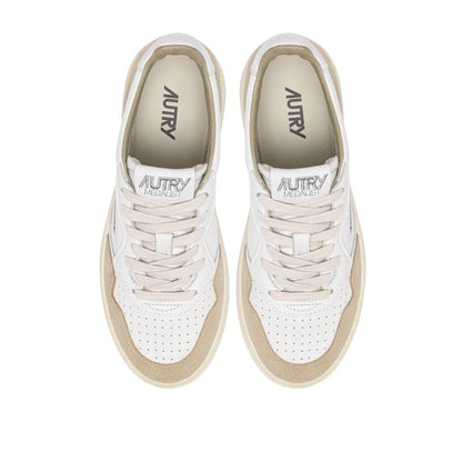 White Goatskin Sneakers
