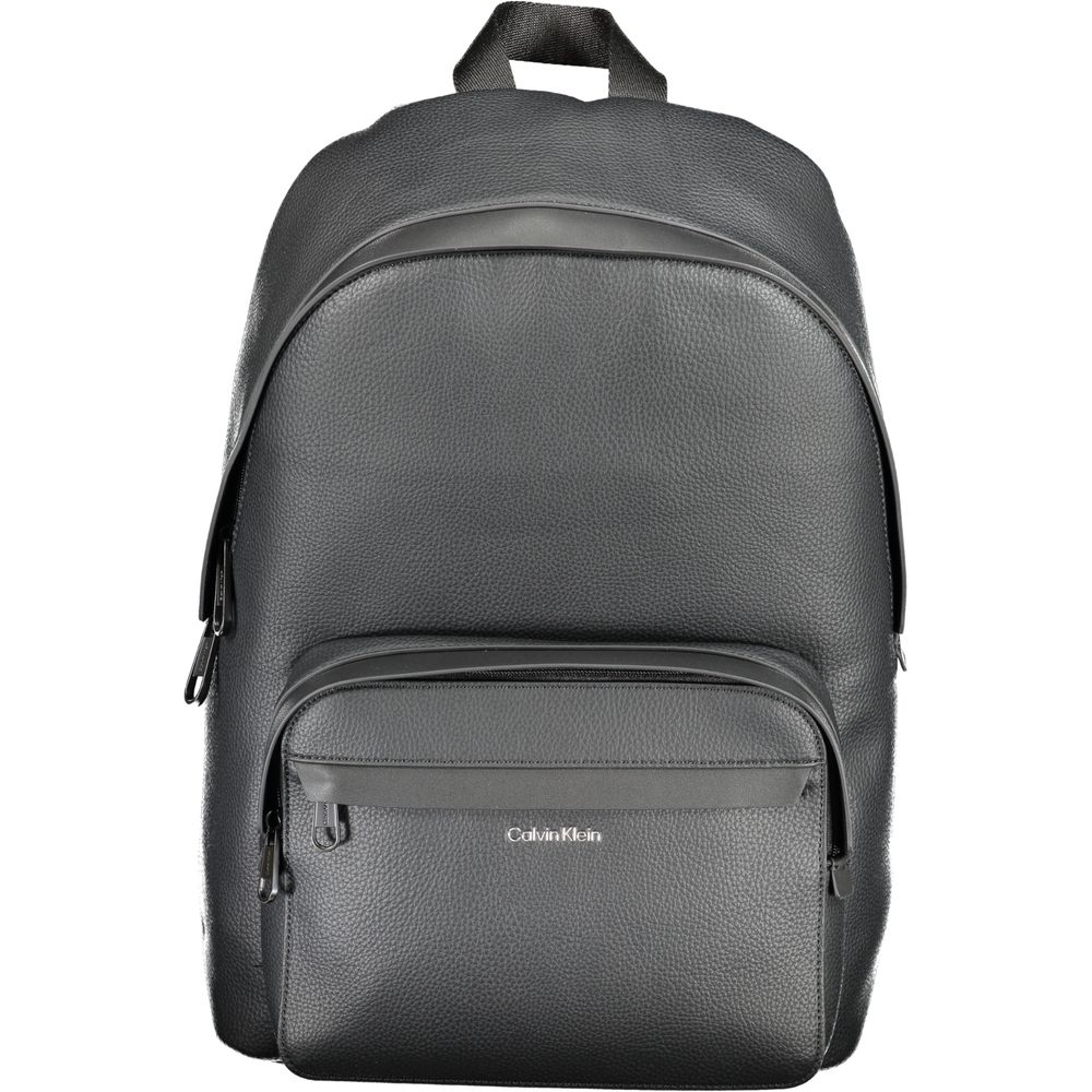 Nero Polyester Uomo Backpack