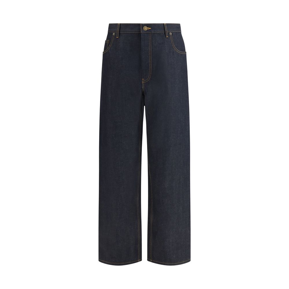 Blue Cotton Jeans Denim