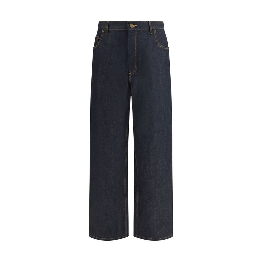 Blue Cotton Jeans Denim