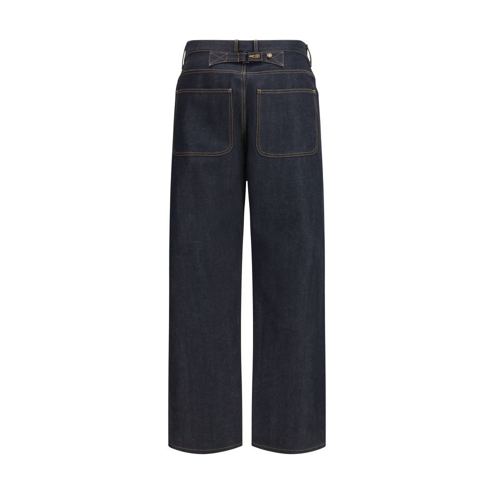 Blue Cotton Jeans Denim