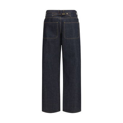 Blue Cotton Jeans Denim