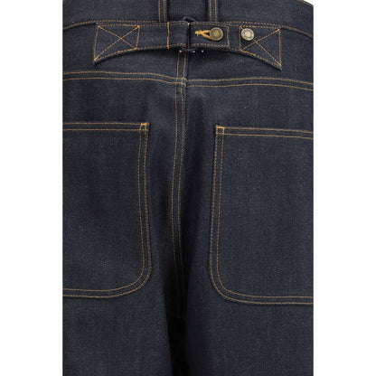 Blue Cotton Jeans Denim