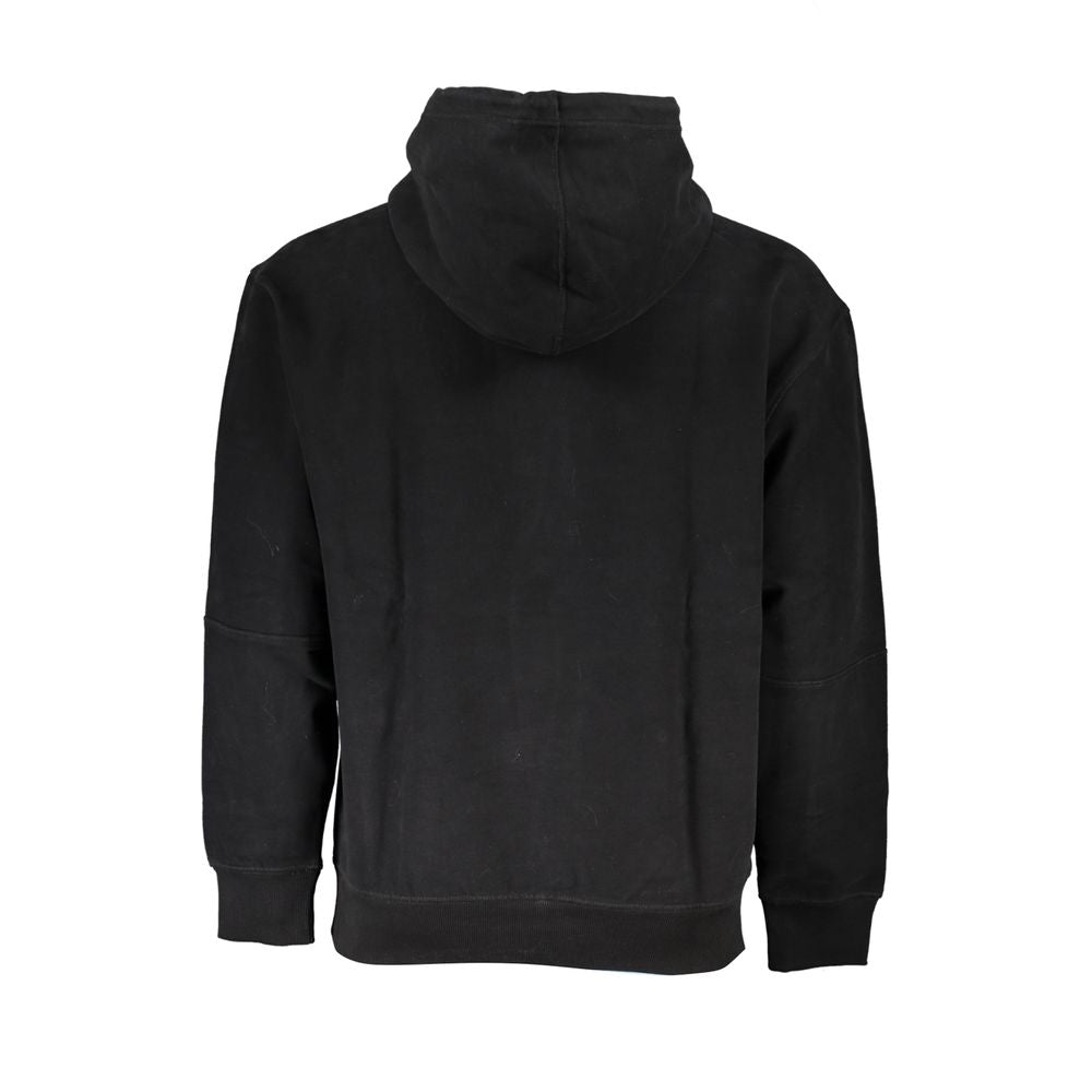 Black Cotton Mens Sweatshirt