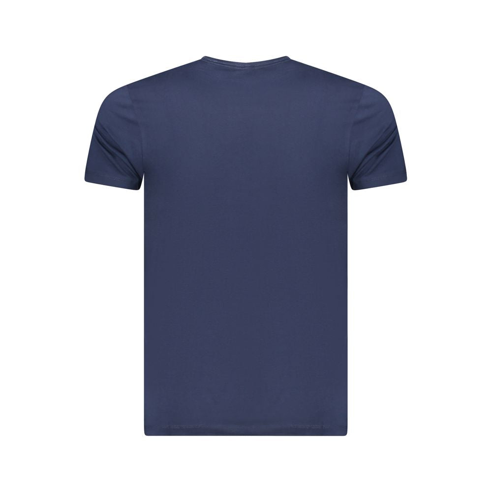Blu Cotton Men T-Shirt
