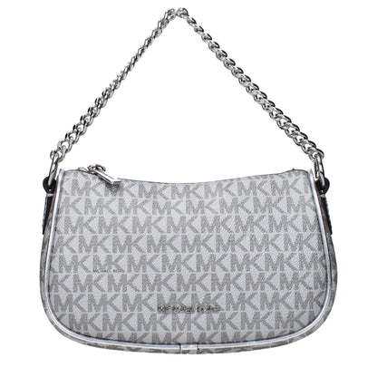 Gray Fabric Handbag