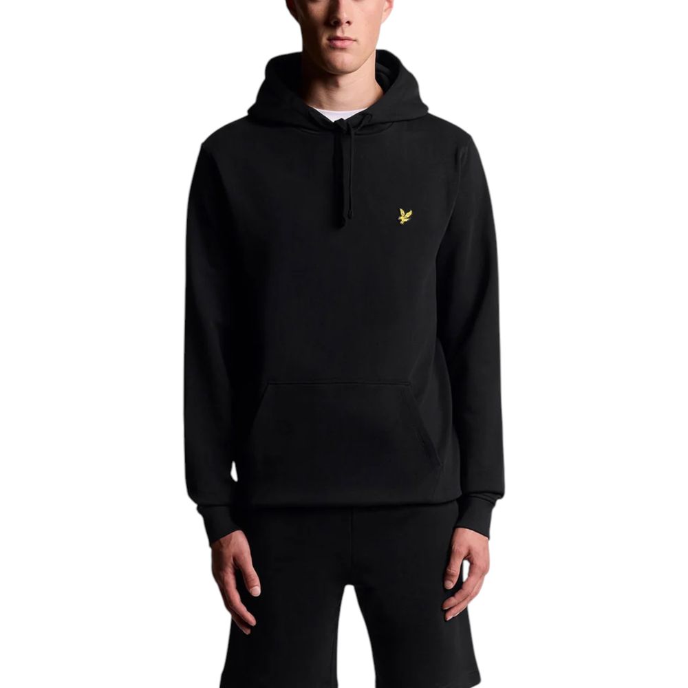 Black Cotton Hoodie