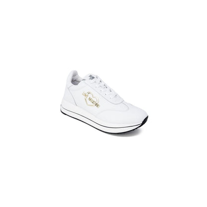 White Leather Low Top Sneakers