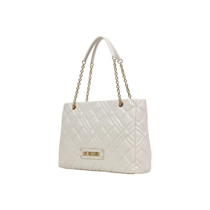 Beige Polyethylene Handbag