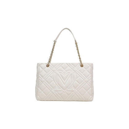 Beige Polyethylene Handbag